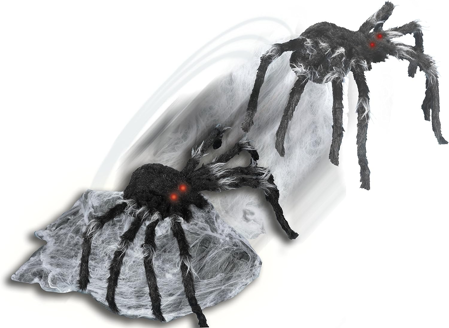 Black Jumping Spider Animatronic for Spooky Halloween Decor