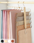 Pants Hangers Space Saving 2 Pack Beech Wood - Closet Organizer