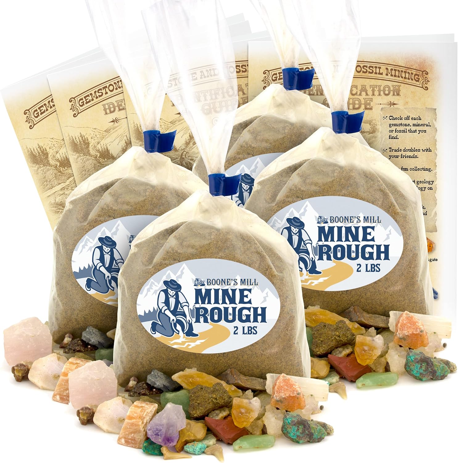 Boone's Mill Gemstone Paydirt 2 Pound Bags for Family Fun