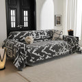 Boho Couch Cover Sofa Cover for 2 Cushion Sofa - Pet-Friendly Grey