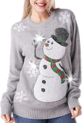 Giggling Getup Ugly Christmas Sweater LED Pullover - Fun Party