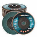 7 in x 7/8 in Zirconia Flap Discs 10 Pack - High Density Grinding