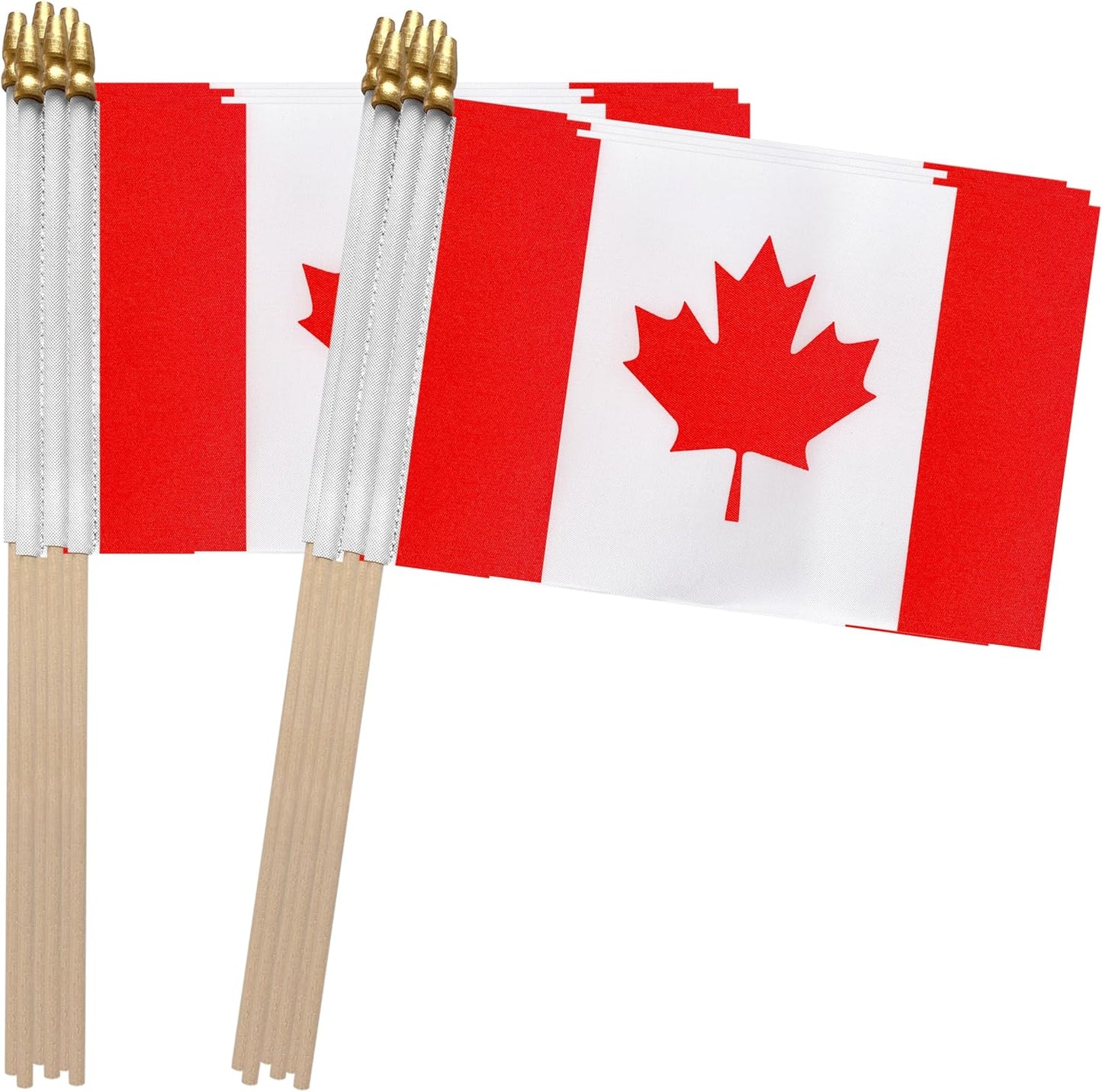 TSMD Mini Canadian Hand Flags, 12 Pack