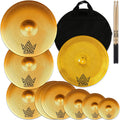 Low Volume Cymbal Pack 9 Pieces - Quiet Practice Cymbals
