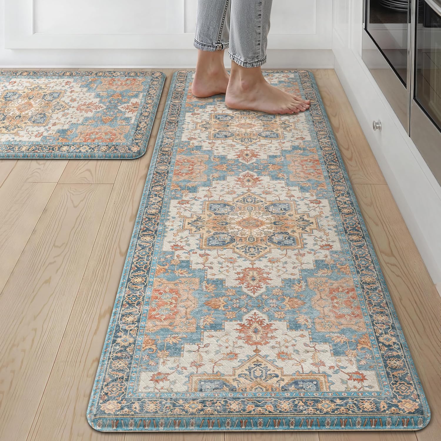GENIMO Kitchen Mats for Floor: Stylish Anti Fatigue Comfort