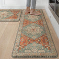 Kitchen Anti Fatigue Mats 2PC Set 17.3in x 59in + 17.3in x 30in
