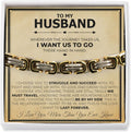 Love You This Much Classic Steel Bracelet Gift Set - Husband Gift