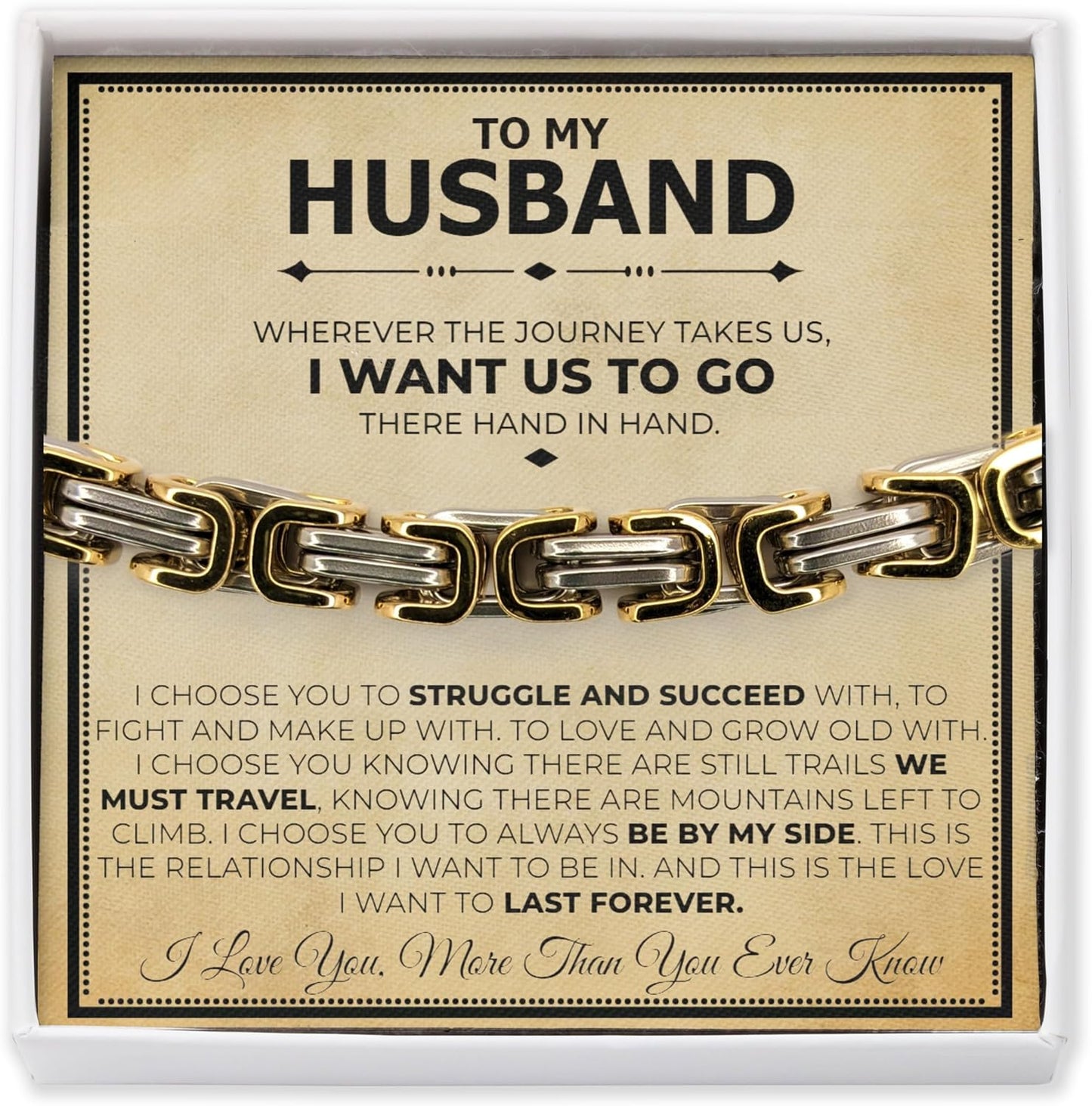 Classic Steel Bracelet Jewelry Gift Set for Your Husband