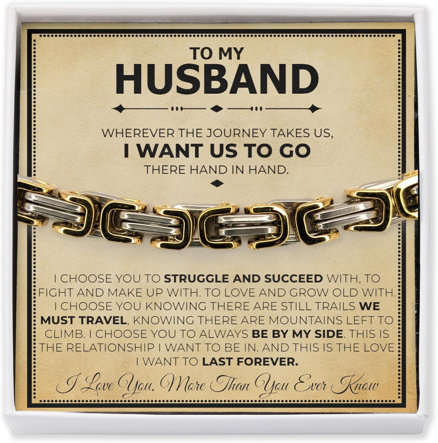Classic Steel Bracelet Jewelry Gift Set for Your Husband
