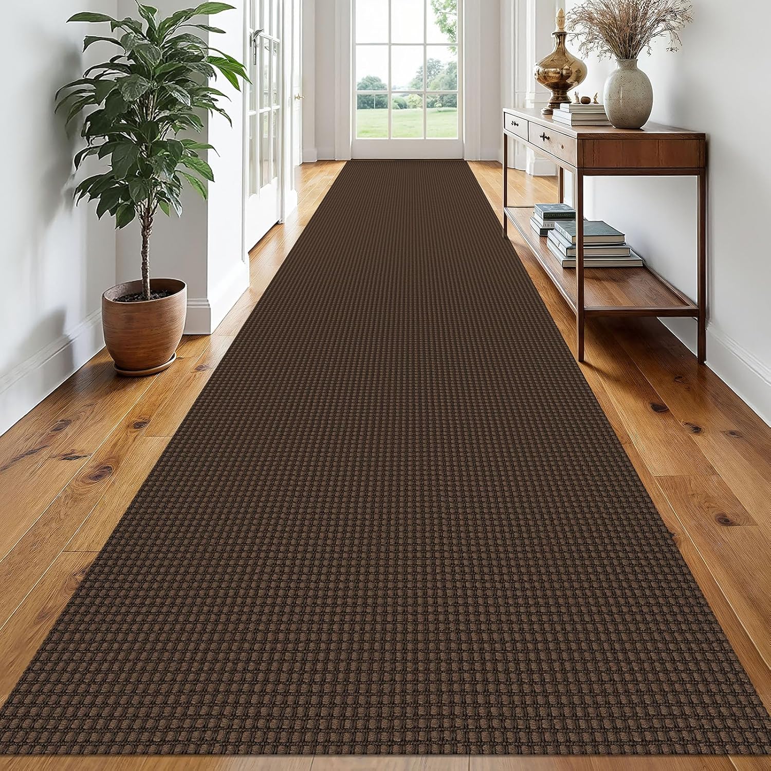 EARTHALL Runner Rug 3x20 Ft Washable Non Slip Entryway Carpet