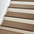 Bullnose Carpet Stair Treads Non Slip for Wooden Steps - Extra Wide