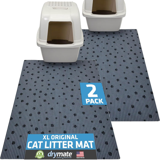 Drymate XL Cat Litter Mat 2-Pack - Waterproof & Absorbent