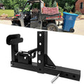 Adjustable Trash Can Transporter Hitch with Adapter - Easy Hauling