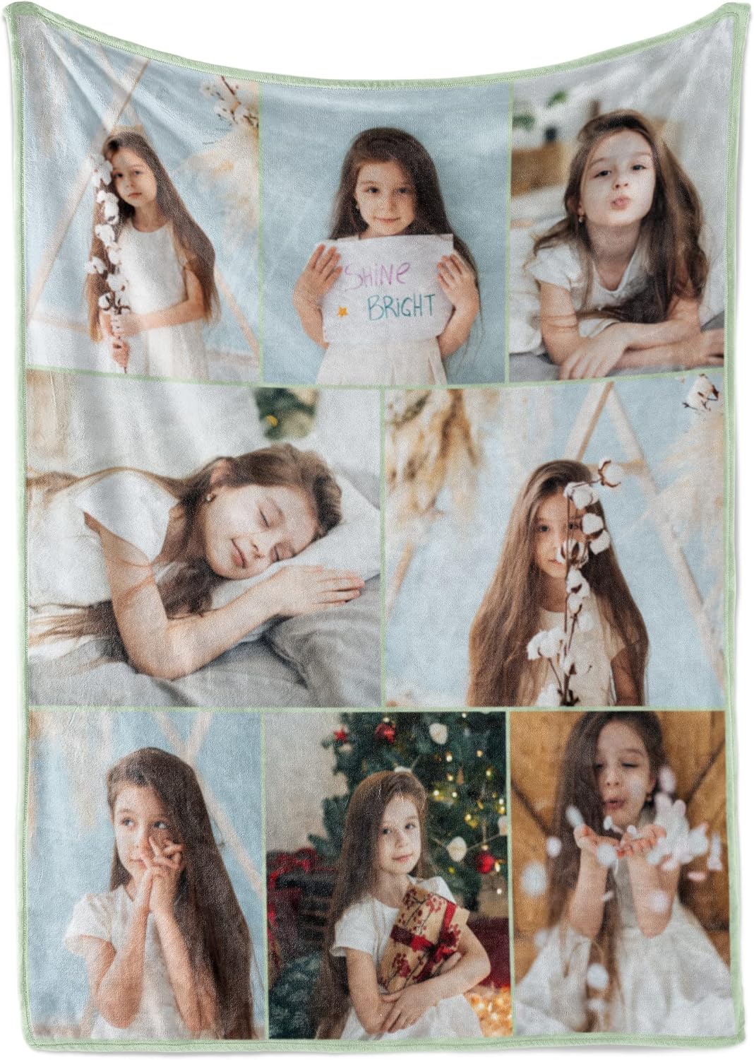 Custom Photo Blanket - Personalized Fleece Blanket for Gifts
