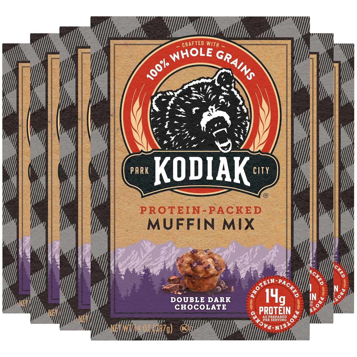 Kodiak Cakes Power Bake Muffin Mix, Double Dark Chocolate Delight