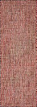 Casual Transitional Solid Heathered Indoor/Outdoor Runner 2 ft x 6 ft