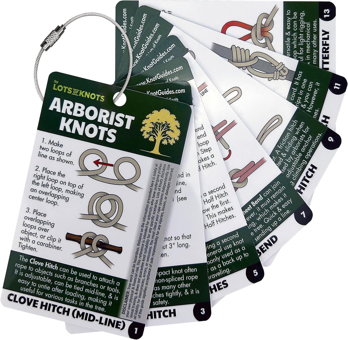 Tree Climbing Knots Guide - 14-Page Waterproof Pocket Manual