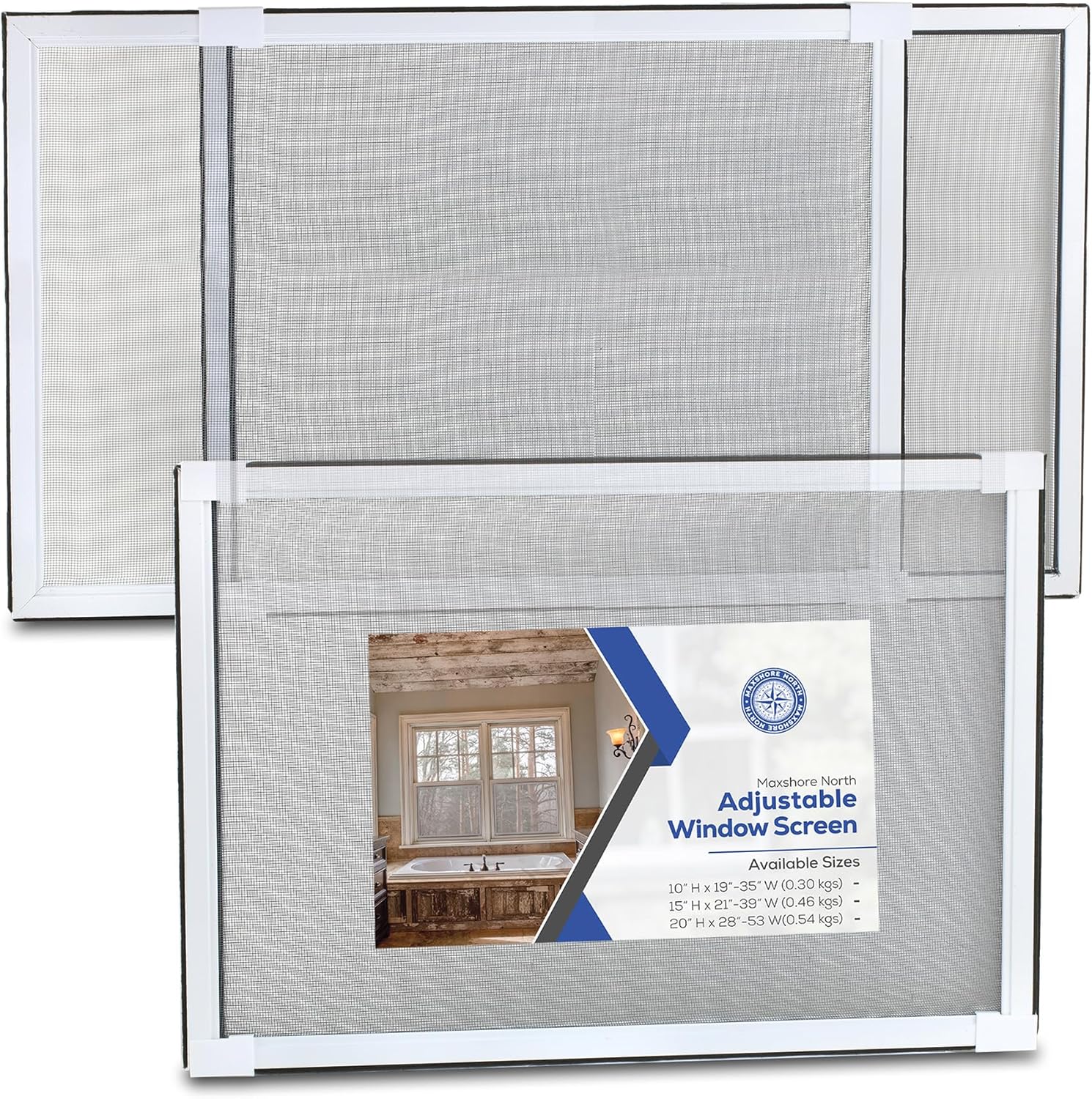 Expandable Window Screens - Adjustable 15 H x 21-39 W Inches