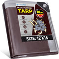 Durable Waterproof Tarp Cover by TICONN - UV Resistant Protection