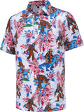 Men's Golf Polo Shirt Short Sleeve Performance Moisture Wicking