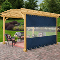Outdoor Clear Panel Curtain 8ft H x 10ft W - Weatherproof Patio