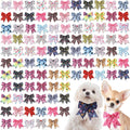 Dog Bow Ties Bulk 100 Pack Adjustable Collar Bowties - Pet Party Pack