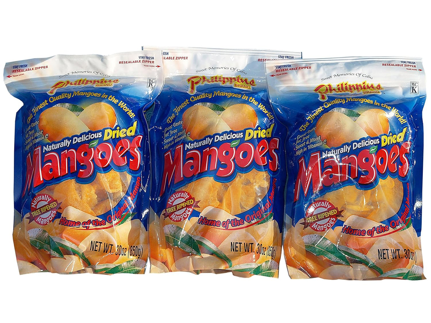 Philippine Brand Naturally Delicious Dried Mangoes - 30 Ounces