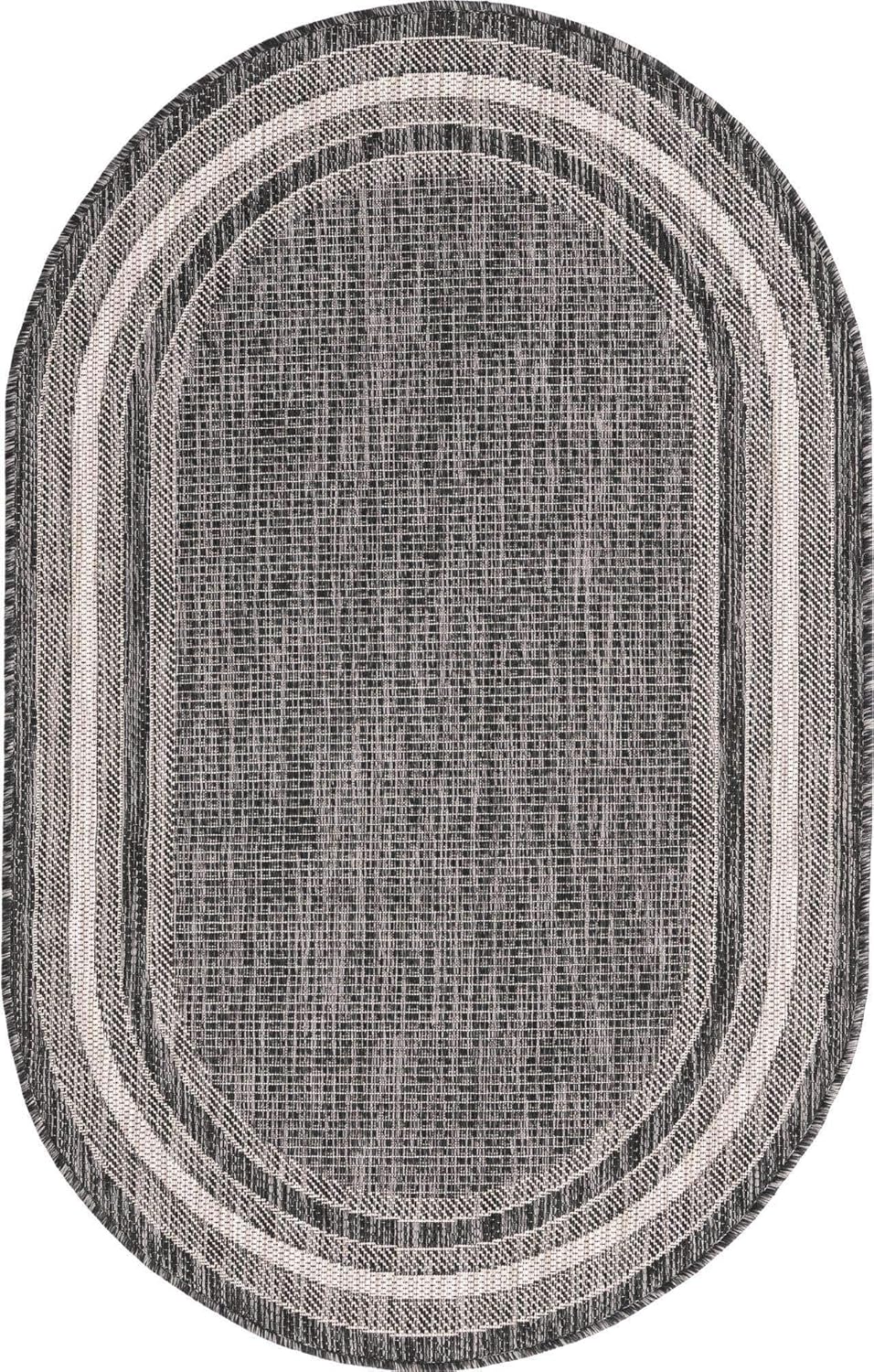 Unique Loom Outdoor Border Area Rug - Soft Border for Style