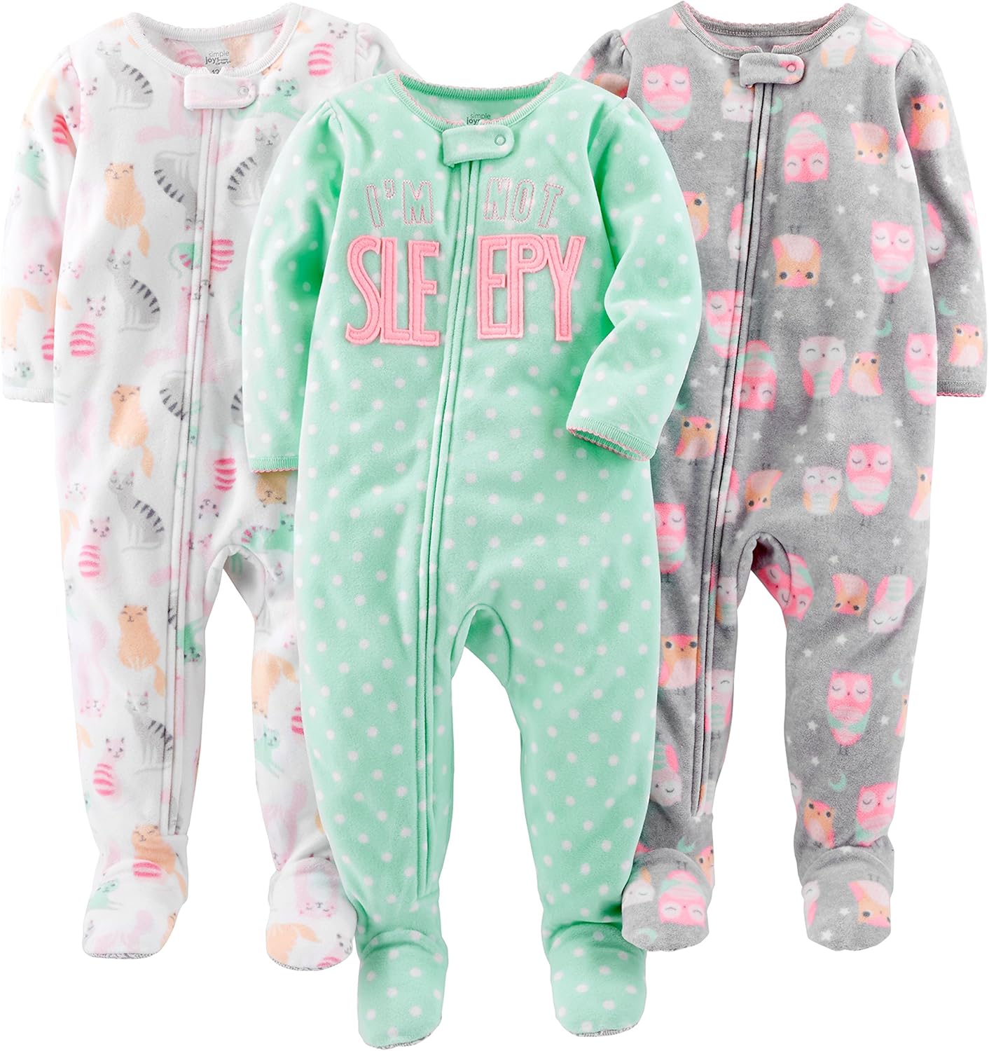 Carter's Cozy Flame Resistant Pajamas x3
