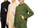 PURE CHAMP Boys 3-Pack Mesh Pullover Hoodies - Quick Dry Active