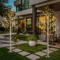 LIGHTSHARE 8 Feet 132L LED Birch Tree Lights - Warm White