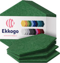 Acoustic Soundproof Wall Panels 12-Pack - High Density Hexagon