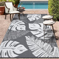 COZYLOOM Outdoor Patio Rug 8x10 Waterproof Plastic Straw Mat
