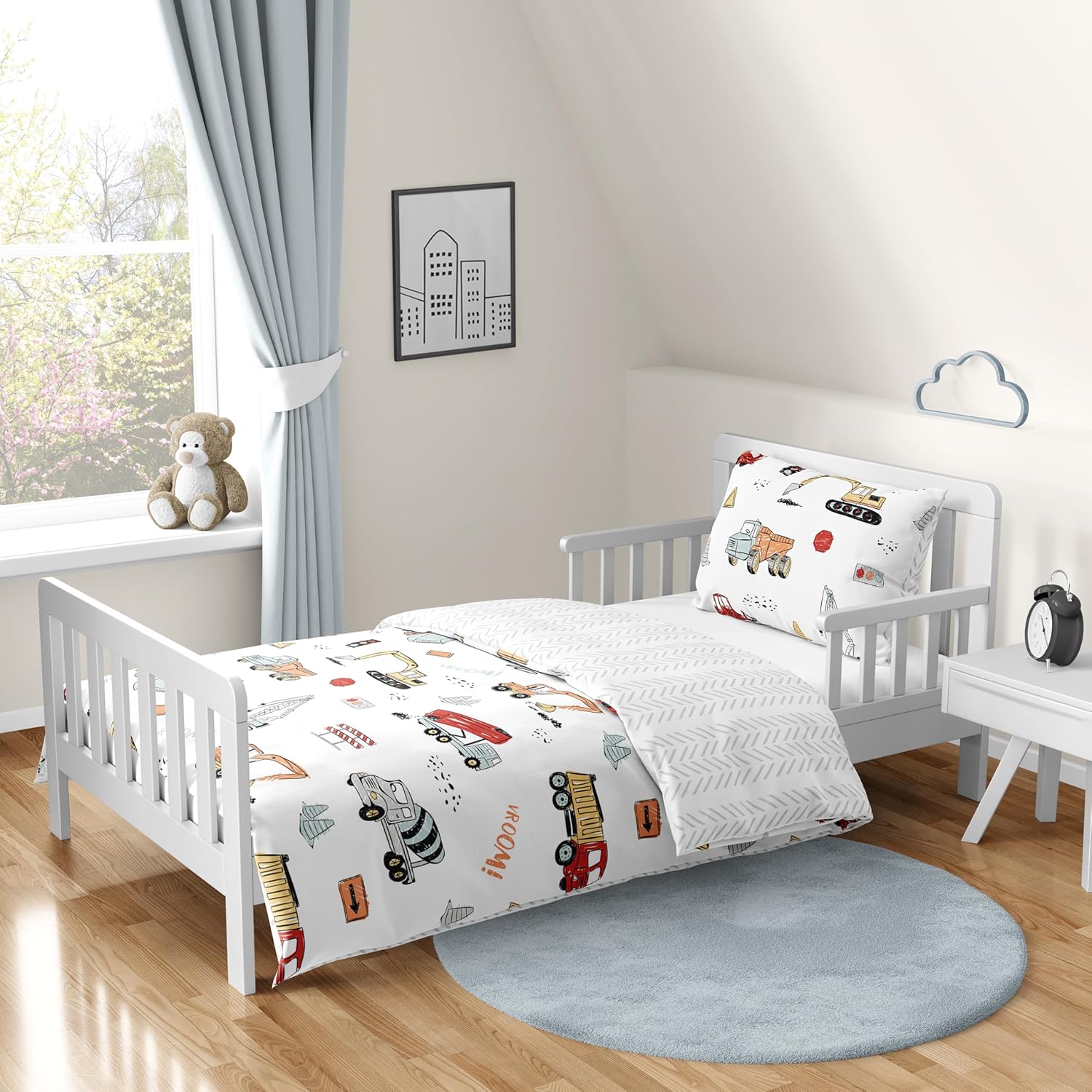 Construction Truck Toddler Comforter Bedding Set by Sweet Jojo