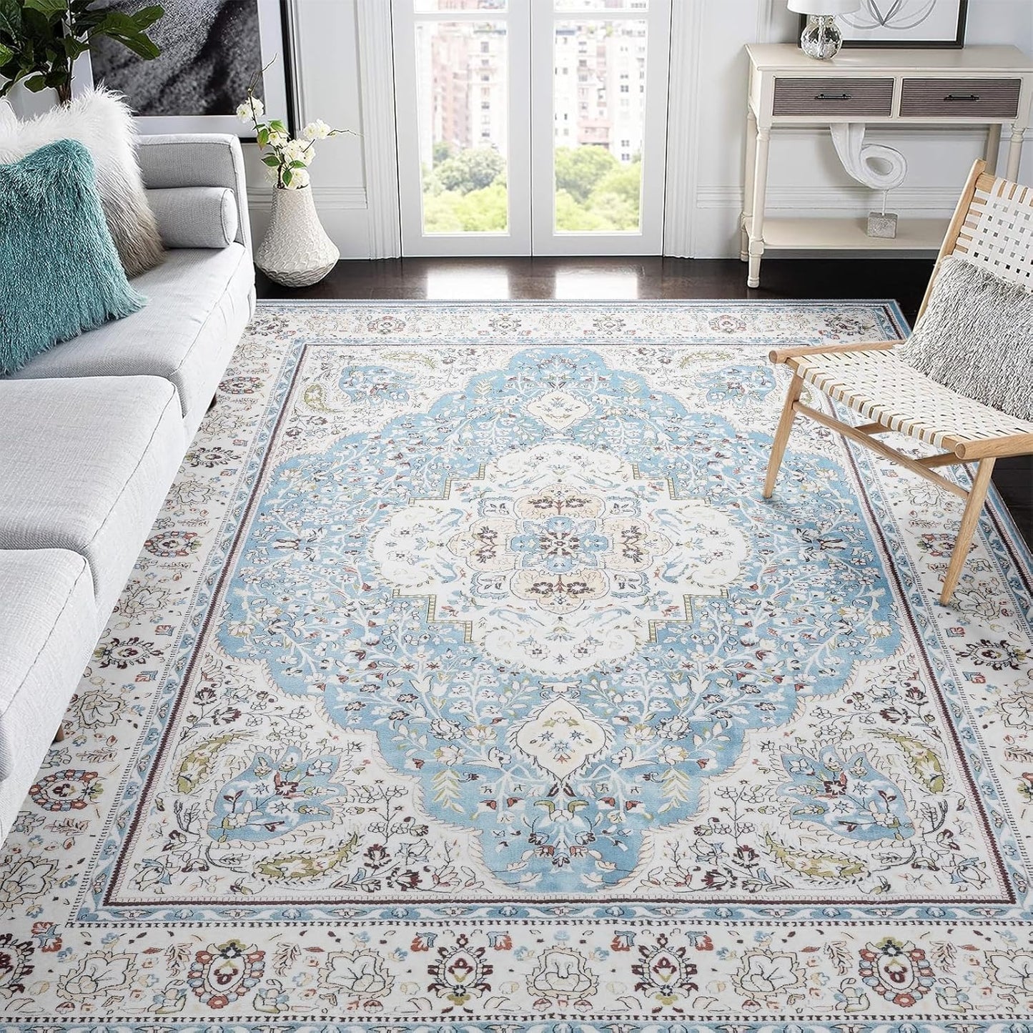 Ciicool Oriental Area Rug 5x7 for Living Room Vintage Decor