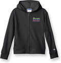 Champion Girls Hoodie Full Zip Lightweight French Terry - Cozy Fit