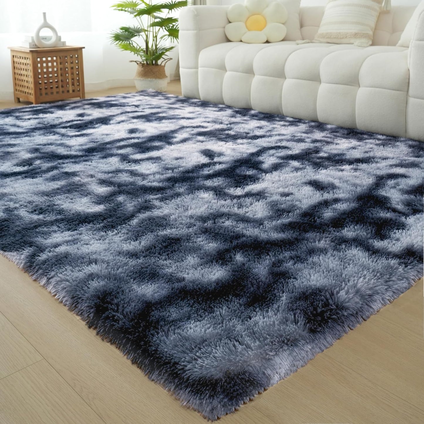 Shag Area Rug for Living Room - Plush Fluffy Carpet 9x12 Feet