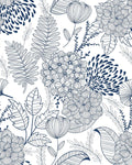 MelunMer Navy Blue Peel and Stick Wallpaper for Bathroom