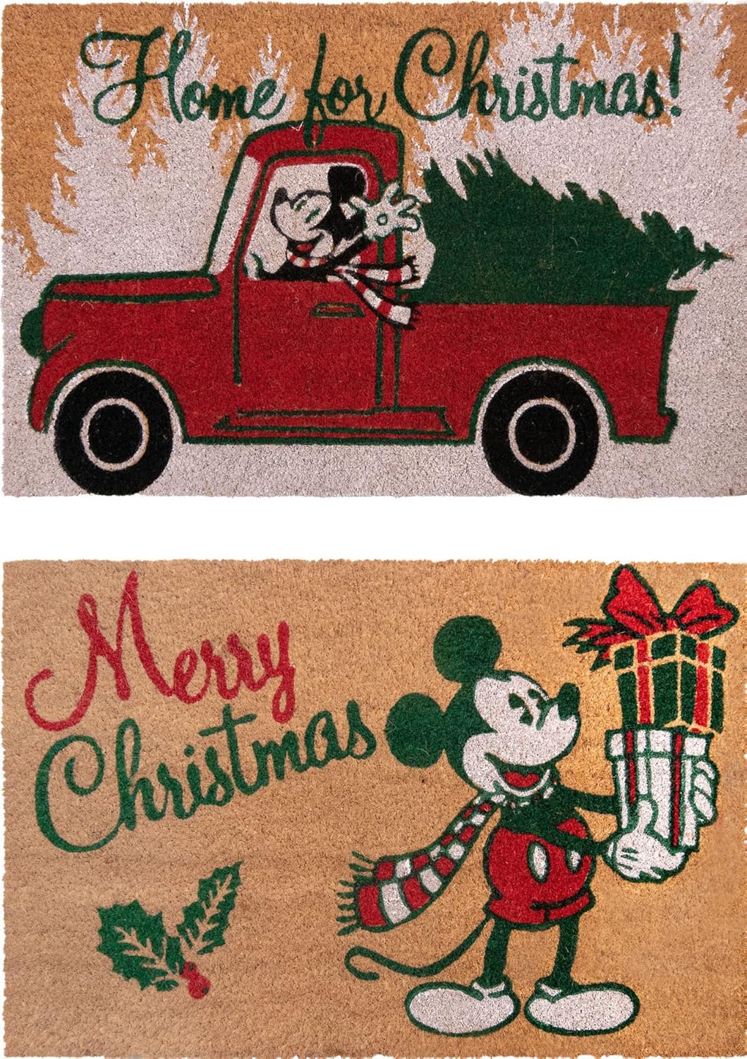 Mickey Mouse Coir Doormat Rug for Indoor Outdoor Entryway