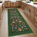 Protea Floral Rug 2.5x8 for Hallways, Vintage Boho Runner