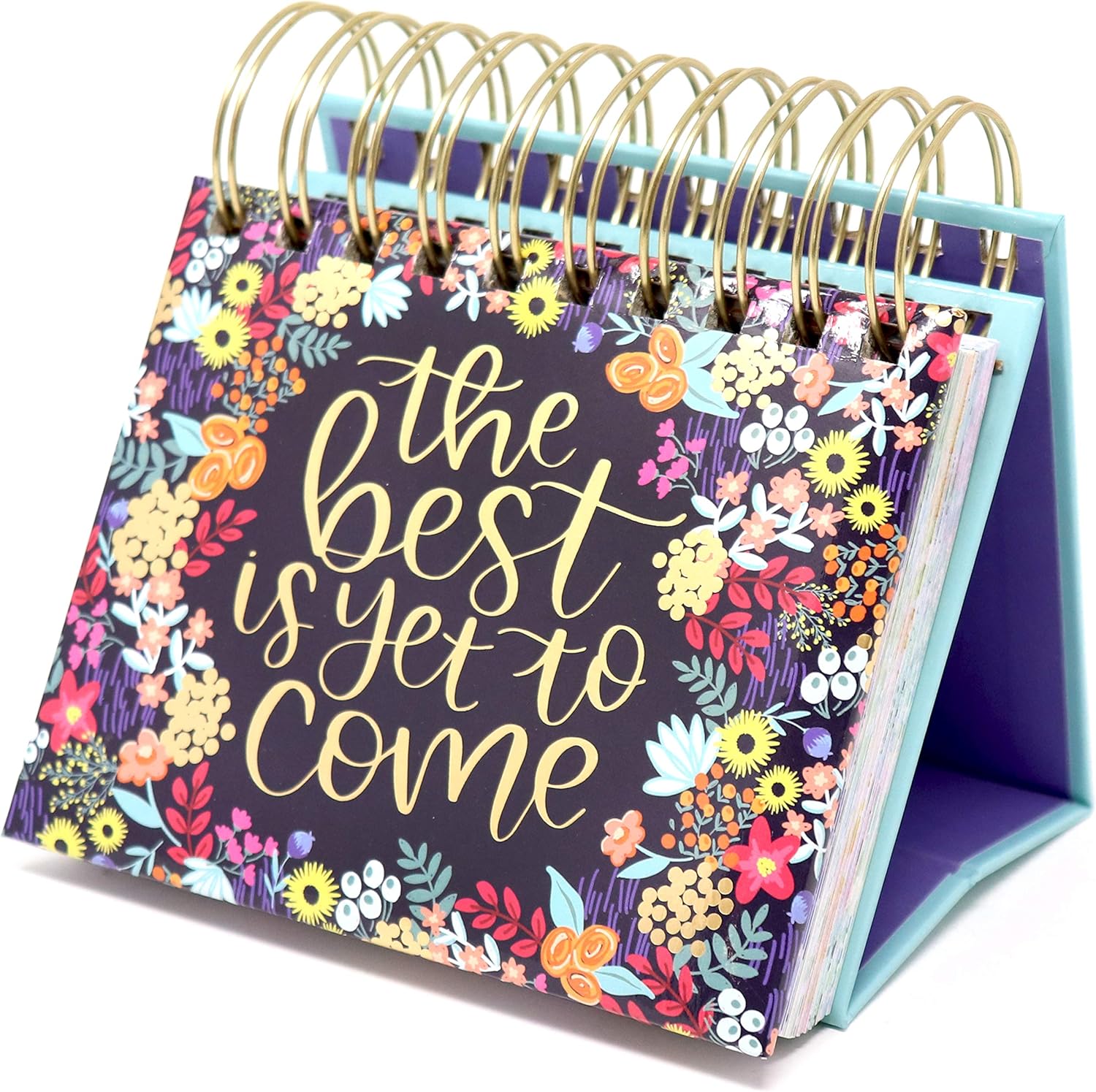 bloom Daily Planners Inspirational Desk Calendar - The Best Is Yet to Come