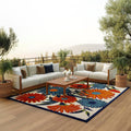 Aloha Indoor/Outdoor Multicolor 7 ft x 10 ft Area Rug - Easy Clean
