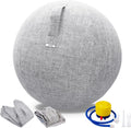 Exercise Ball Chair with Fabric Cover 25in Pilates Ball Chair