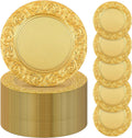 Gold Floral Charger Plates Bulk - Set of 100