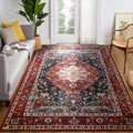 YJ.GWL Large Area Rug for Living Room, 6x9 Boho Vintage Carpet