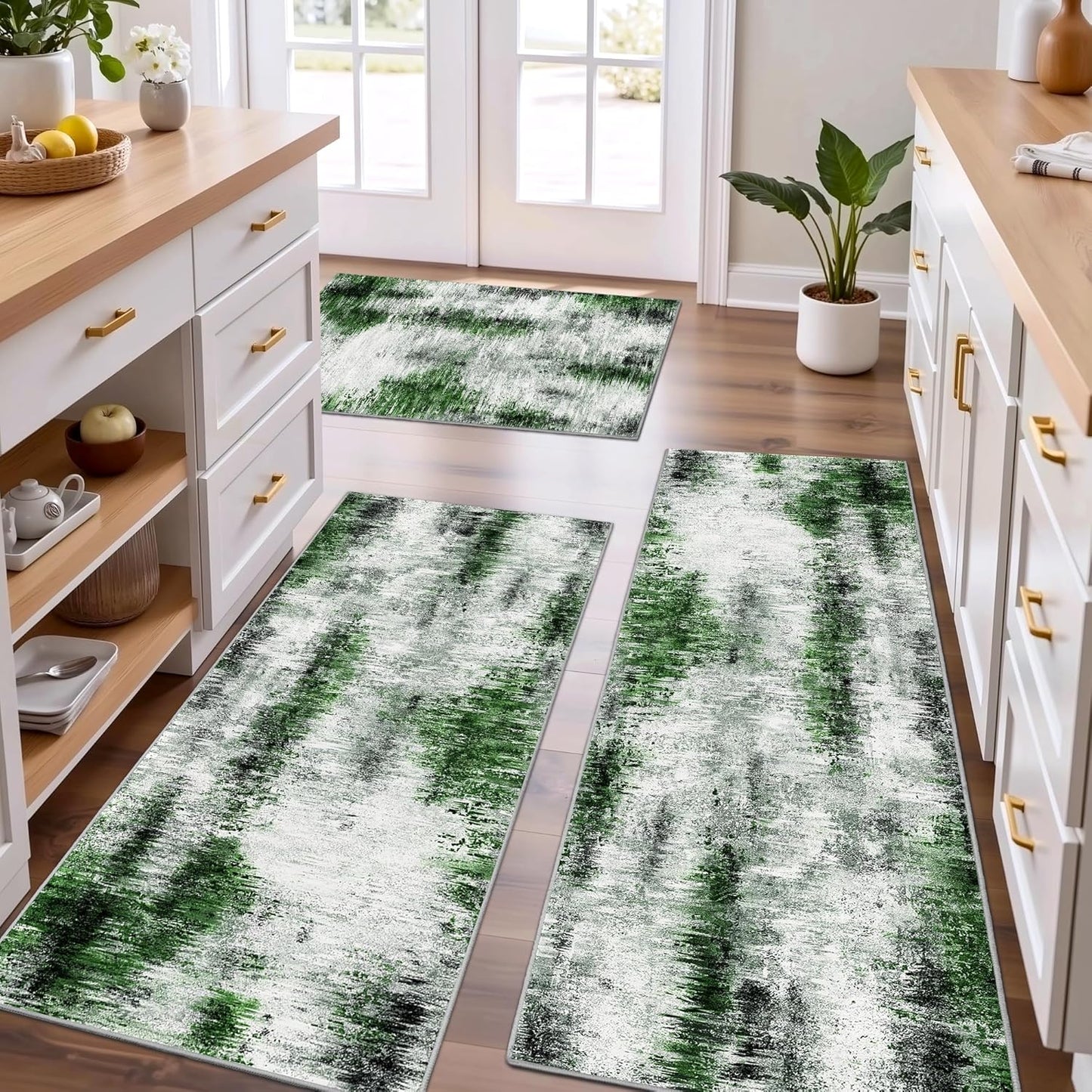 Tritard Non Slip Kitchen Rugs Set of 3 for Modern Homes