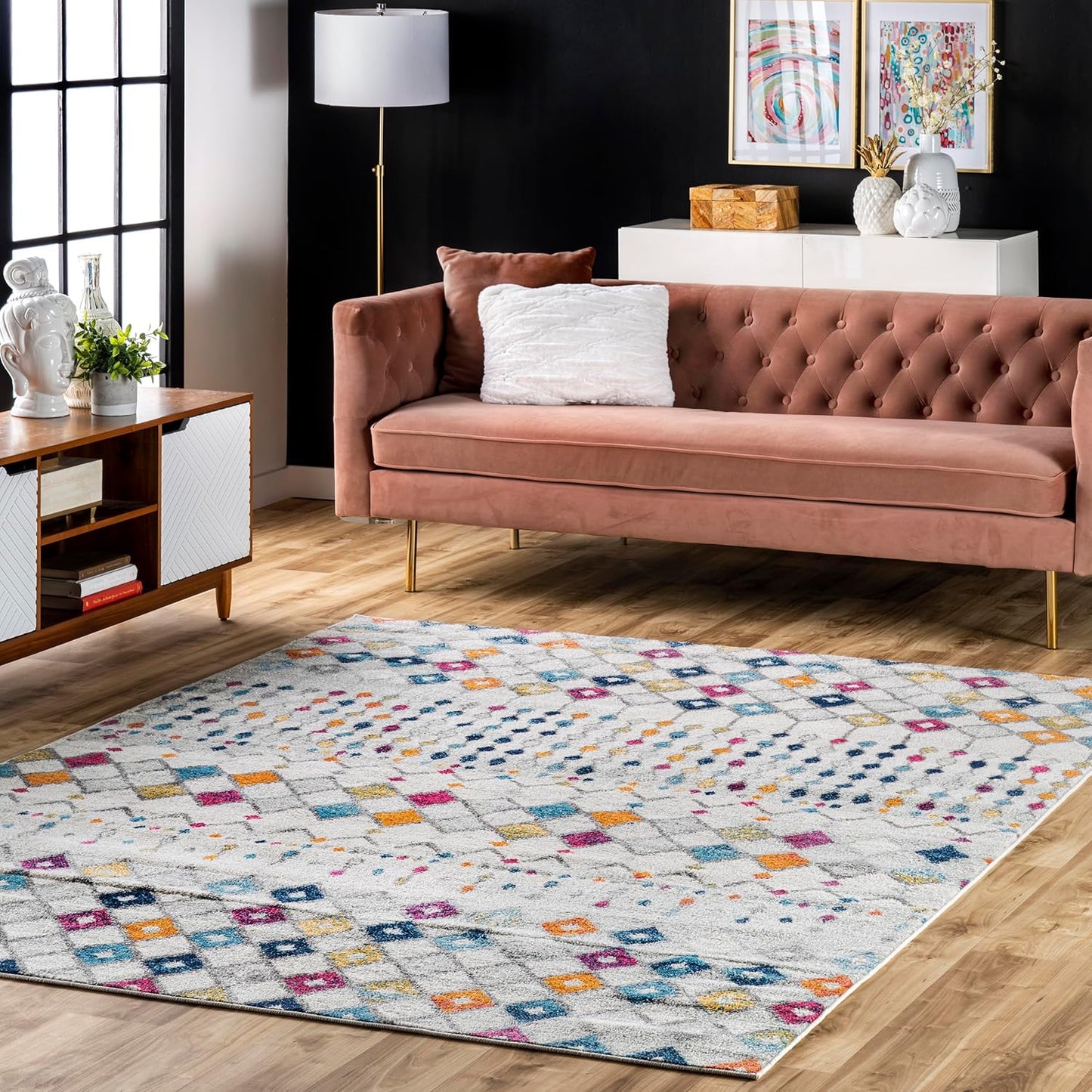 nuLOOM 6ft 7in x 9ft Moroccan Blythe Area Rug for Any Room