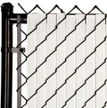 Slat Privacy Inserts for Chain-Link Fence 6 ft - Vertical Locking