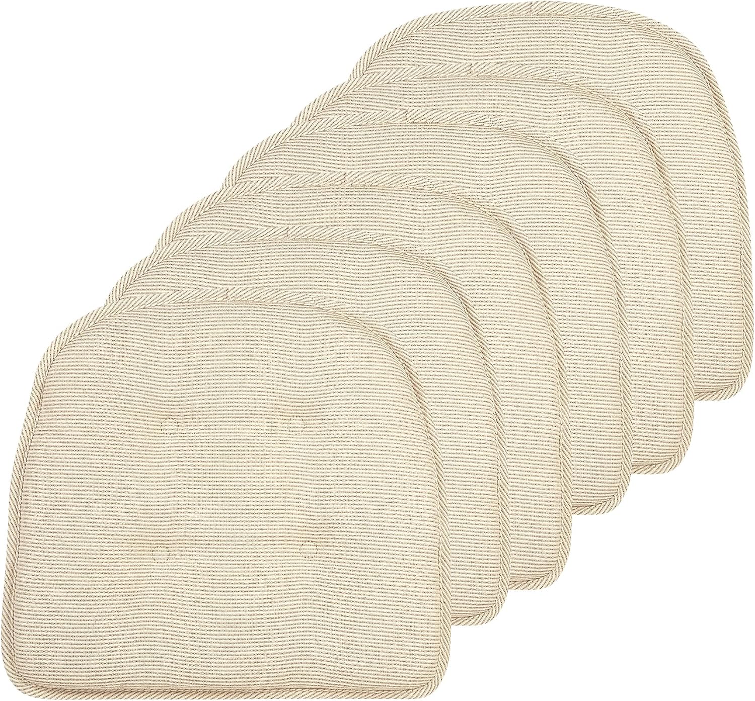 Klear Vu Omega Non-Slip Chair Cushions for Dining Room Comfort