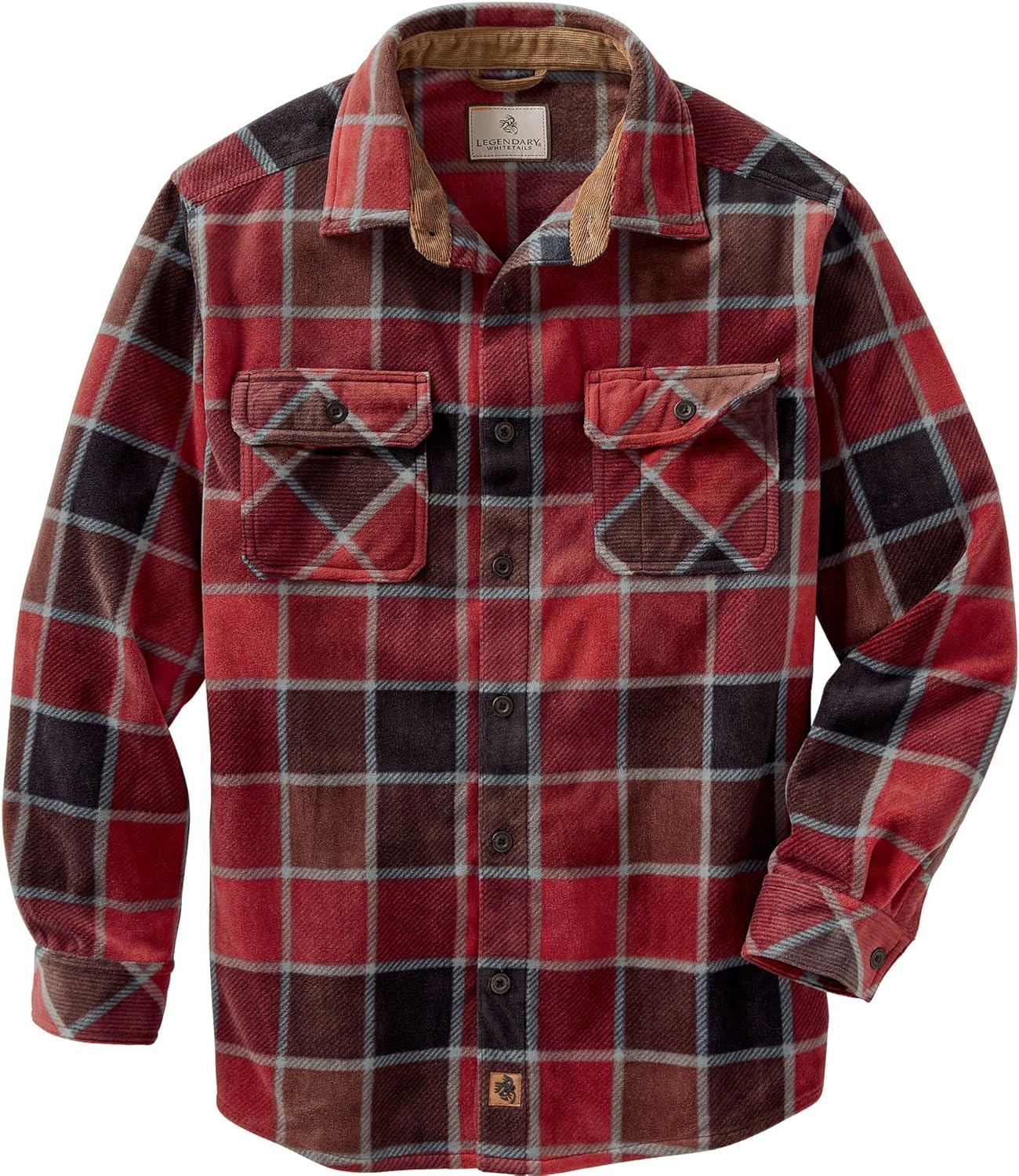 Legendary Whitetails Men's Long Sleeve Fleece Shirt for Comfort
